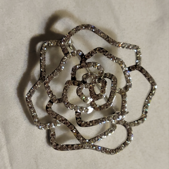 Vintage Rhinestone Brooch Pins Lot of 3 - Picture 6 of 11